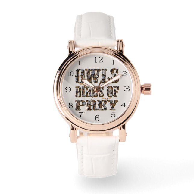 Montre Les Chasseurs : Chouettes Oiseaux De Prey, (Recto)