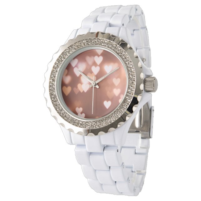 MONTRE LES COEURS DU JOUR DE ROSE VALENTINE (Incliné)