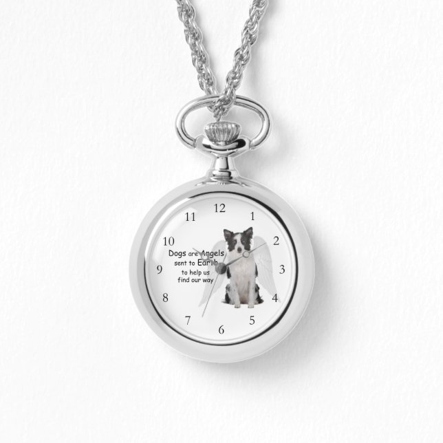 Montre Les Collies Frontaliers Sont Des Anges (Recto)