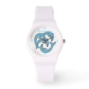 Montre Les dauphins bleus entourent Thunder_Cove