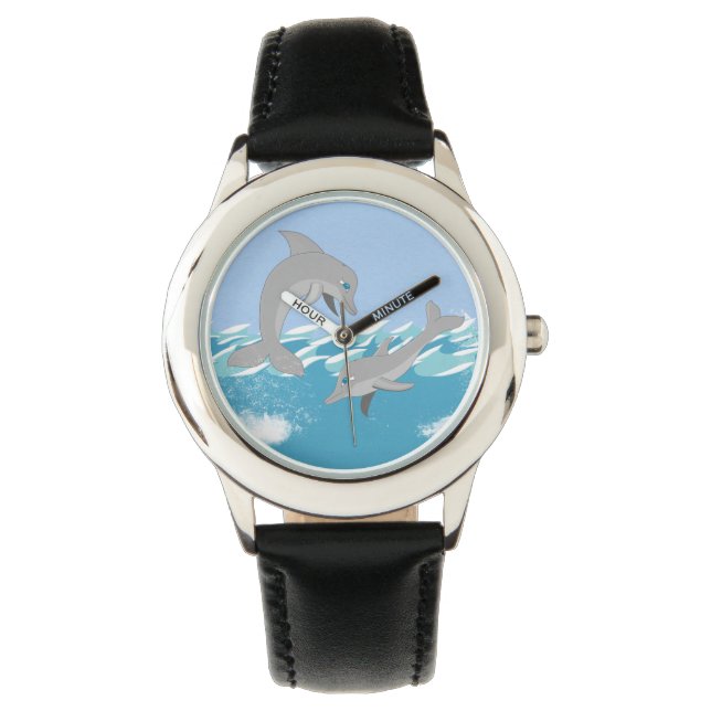 Montre Les dauphins La baignade dans l'océan (devant)