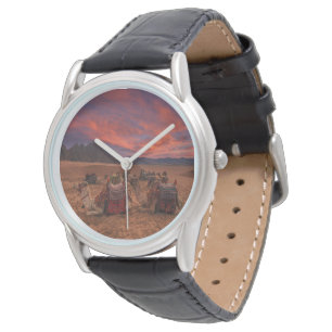 Montre Les déserts Camels Sinai Mountains Egypte