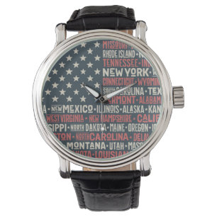 Montre Les Etats-Unis d'Amérique  States et capitaux
