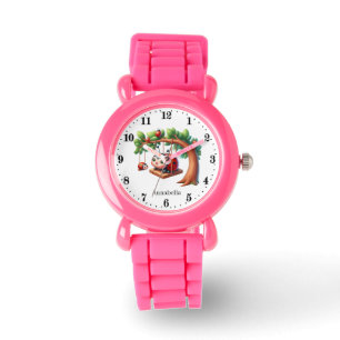Montre Les filles mignonnes amateurs de coccinelle ajoute