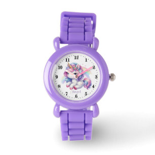 Montre Les filles mignonnes amoureux de licorne ajouter n