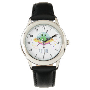 Montre Les garçons adorent le Alien de l'espace vert pou