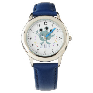 Montre Les Garçons Bleus Bleus Alien Cartoon Enfants