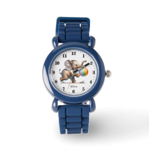 Montre Les garçons cool ajoutent le nom elephant Watch
