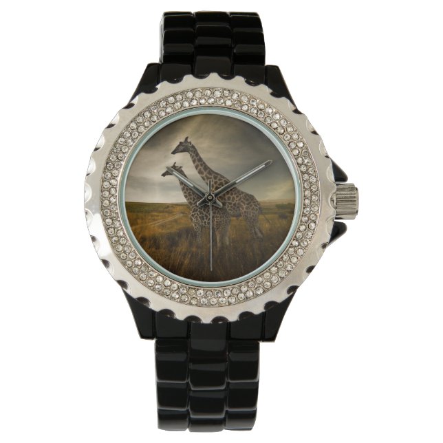 Montre Les girafes et le paysage (devant)