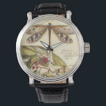 Montre Les libellules aux Feuilles et aux fruits<br><div class="desc">Des libellules flottent au-dessus de feuilles portant des fruits dans cette pièce de Vision Studio. Le trio d'insectes se marie étonnamment bien avec leur arrière - plan,  ce qui donne à cette impression une qualité de vie. Commandez votre exemplaire aujourd'hui !</div>