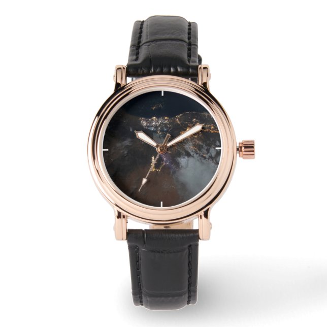 Montre Les Lumières De La Ville De Jazan Et De Ses Banlie (Recto)