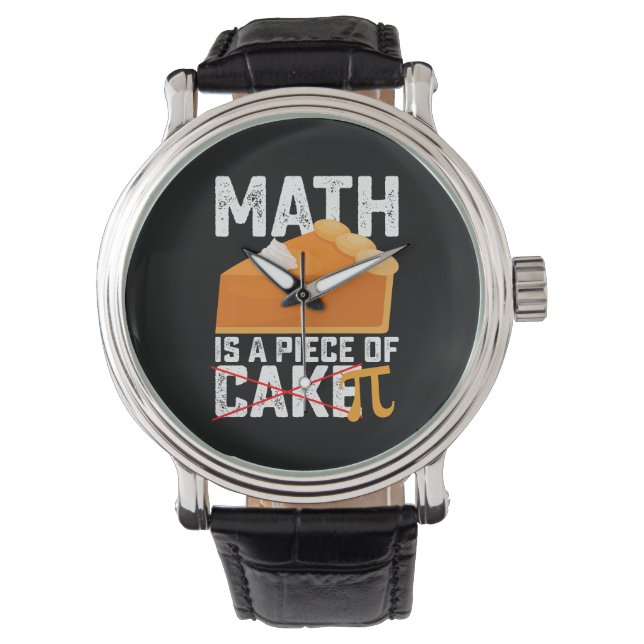Montre Les maths sont un jeu d'enfant jour de Pi drôle (devant)