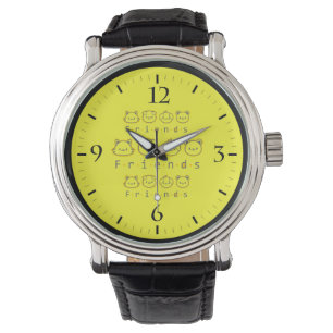 Montre Les mignons amis animaux face Coque-Mate coque iph
