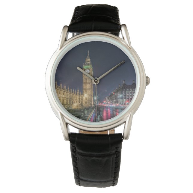 Montre Les monuments | Big Ben la nuit (devant)
