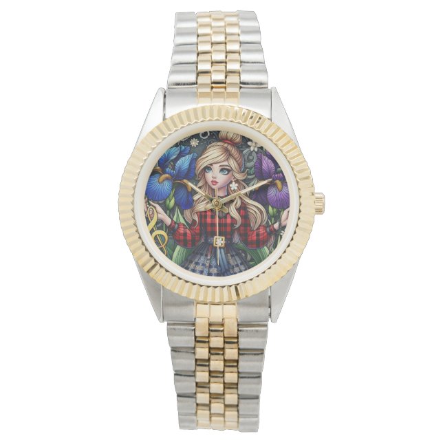 Montre Les objets préférés en argent et en or (devant)