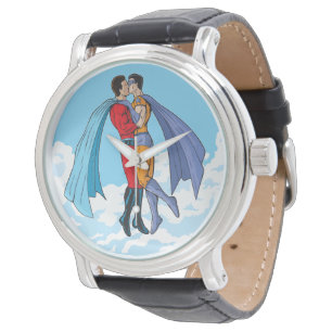 Montre Les personnages de Slipperyjoe, deux super-héros s