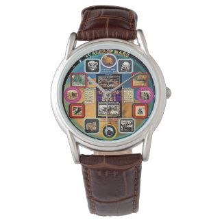 Montre Les visages tant attendus de Mars poignet, & pock 