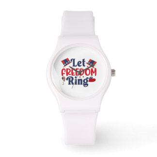 Montre Let Freedom Ring - Silicon blanc sportif