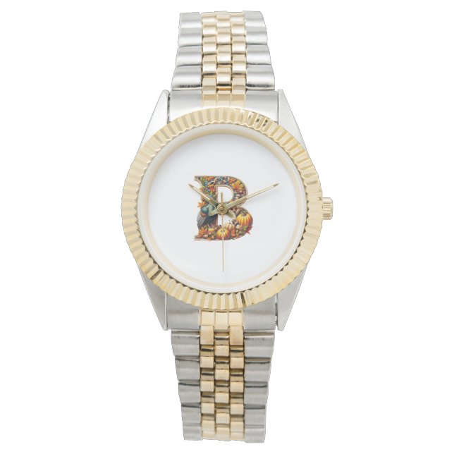 Montre Letter B in Thanksgiving style (devant)