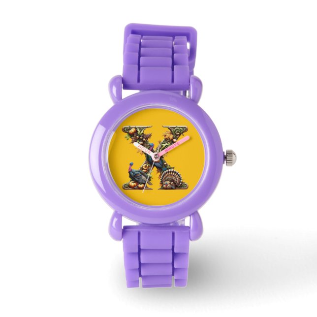 Montre Letter X Thanksgiving turkey style  (Recto)