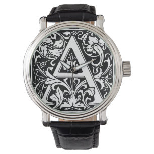 Montre Lettre A Monogramme Médiéval Art Nouveau