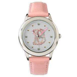 Montre Lettre baroque B Pastel