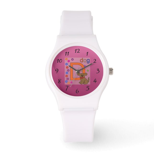 Montre Lettre chien D Watch (Recto)