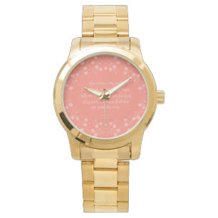 Montre Lettre d'amour florale Citation Persuasion Jane Au