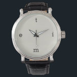 Montre Lettres d'horloge ronde<br><div class="desc">temps</div>