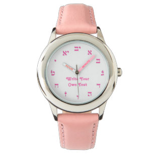 Montre Lettres en bloc hébreu