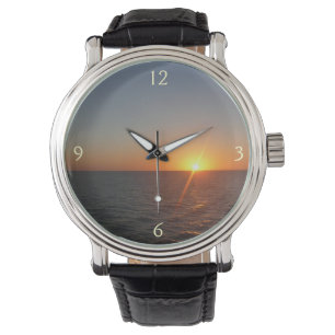 Montre Lever du soleil à Sea III Océan Horizon