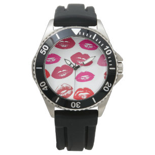 Montre Lèvres baisables (Lèvres baissantes, Rouge et Roug