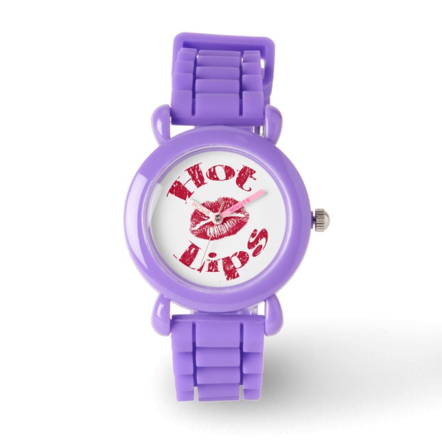 Montre Lèvres chaudes, Lèvres rouges (Recto)