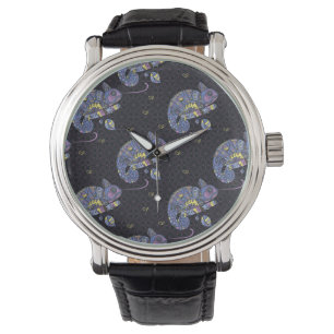 Montre Lézard de Zentangle