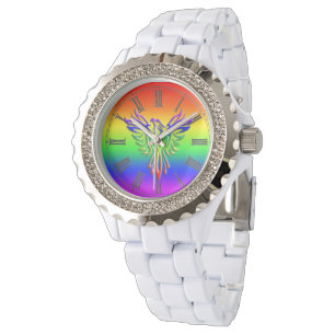 Montre LGBT Rainbow - Phoenix, effet gaufré