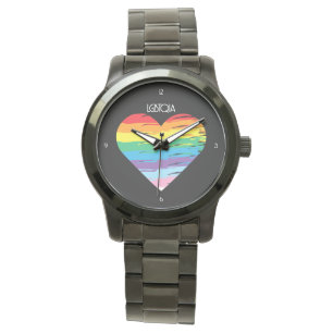 Montre LGBTQIA COEUR, Fierté Aimer arc-en-ciel
