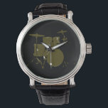 Montre l'heure du batteur<br><div class="desc">Image de tambour graphique - l'arrière - plan noir peut être modifié ("customiser" bouton)</div>