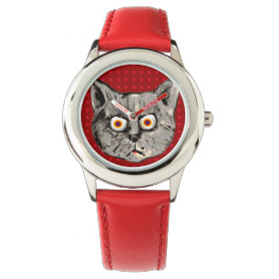 Montre l'heure du chat fou