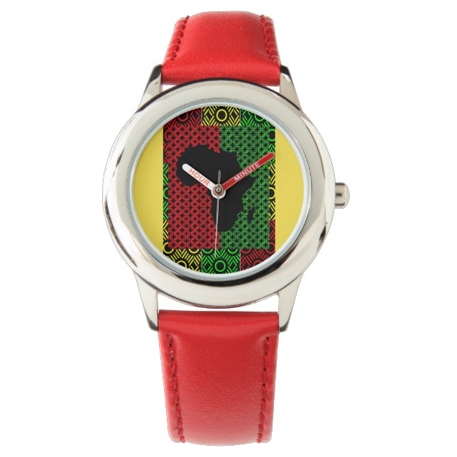 MONTRE L'HEURE POUR L'AFRIQUE (devant)