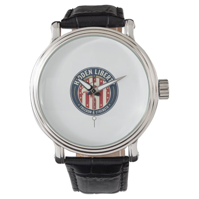 Montre Liberté Cachée Patriotique Illusion Optique Patrio (devant)