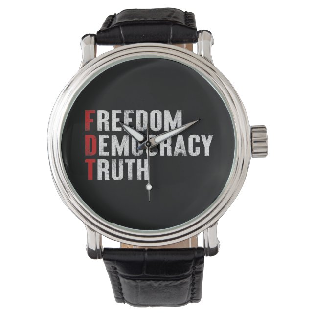 Montre Liberté Démocratie Vérité (devant)