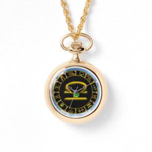Montre LIBRA GOLD ZODIAC JEULE D'ANNIVERSAIRE, Vert, Noir
