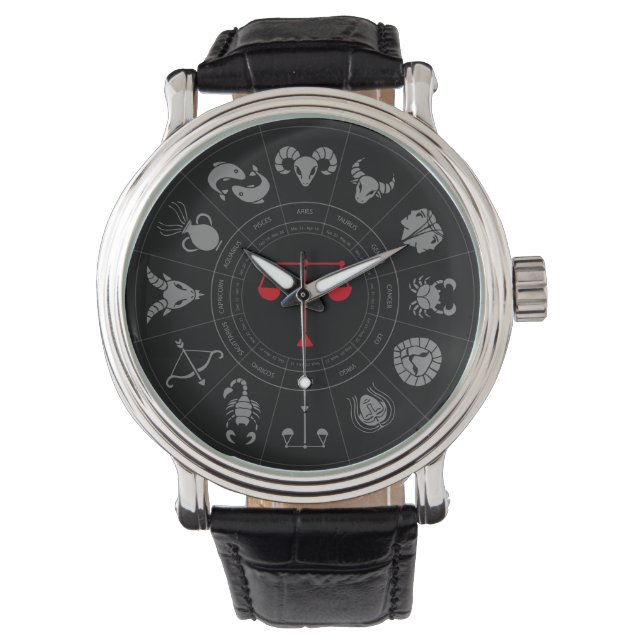 Montre Libra Zodiac cadeau d'anniversaire (devant)