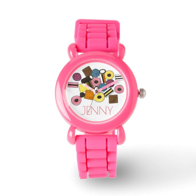 Montre Licorice Rose Personnalisée Allsports Candy Watch (Recto)