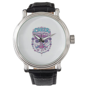 Montre Licorne Joie Esprit de Licorne Coloré POD Artwork_