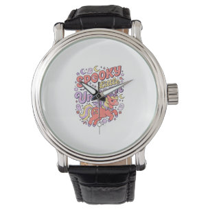 Montre Licorne Petite Licorne Sombre Fantaisie Fond Blanc