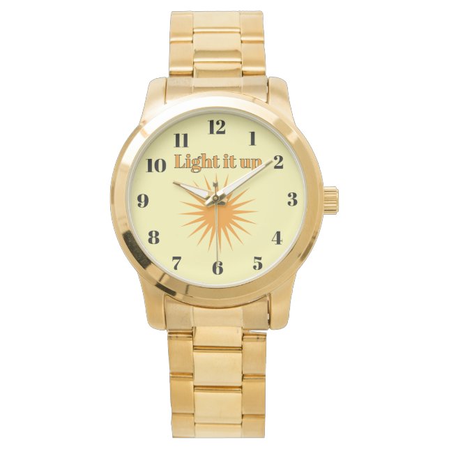 Montre Light it up, yellow (devant)