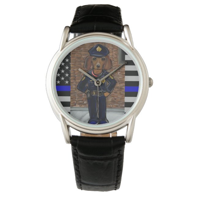 MONTRE LIGNE BLEUE MINCE (devant)