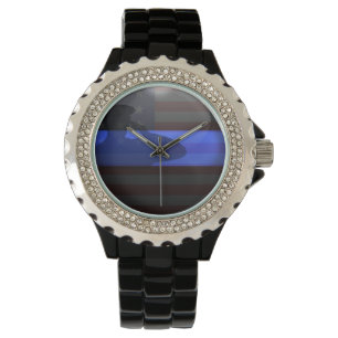 Montre Ligne Bleue Mince - Salon Drapeau