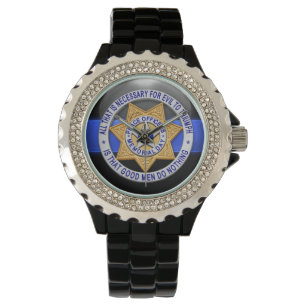 Montre Ligne Bleue Mince - Triomphe Sur Le Mal